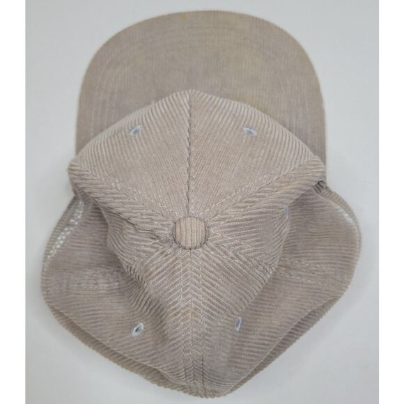 Jumby Bay Island Antigua West Indies Gray Corduroy Snap Back Embroidered Hat Cap - Picture 4 of 7